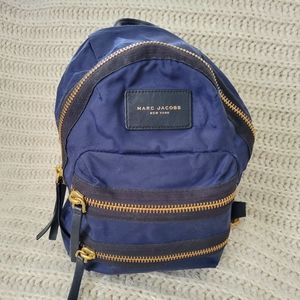 Marc Jacobs Mini Biker Navy Nylon Backpack Bag
